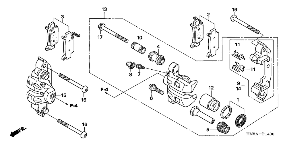 Front brake caliper