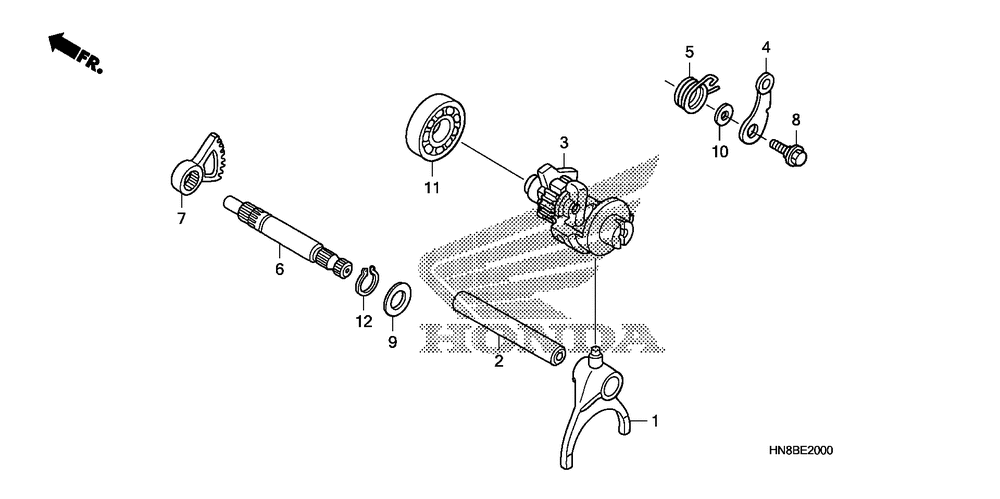 Gearshift fork