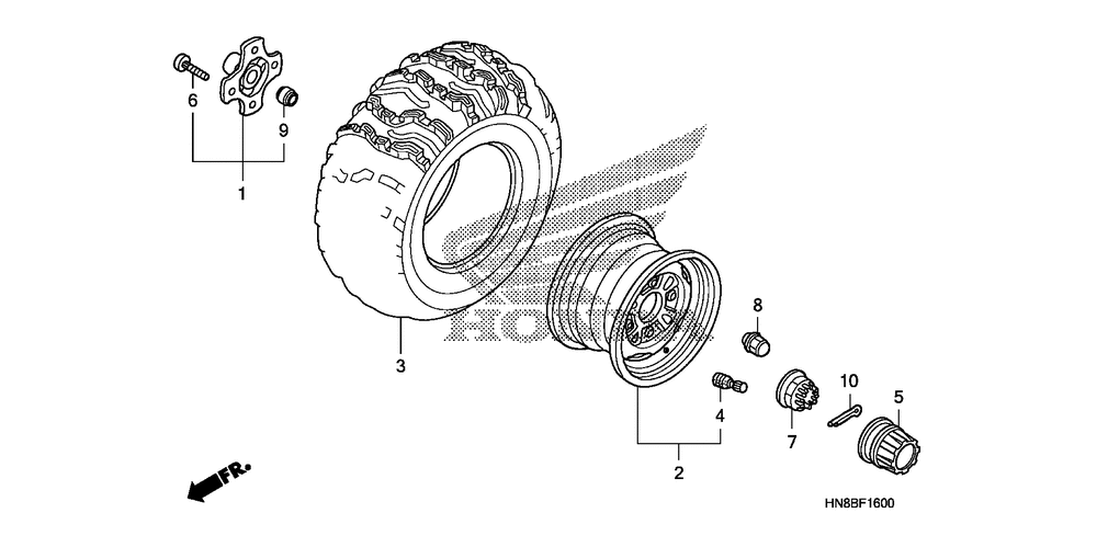 Rear wheel