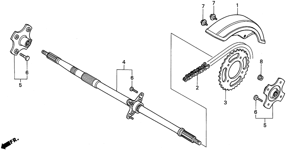 Rear axle