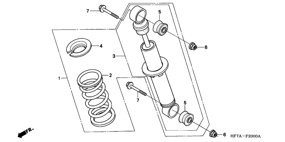 Rear shock absorber