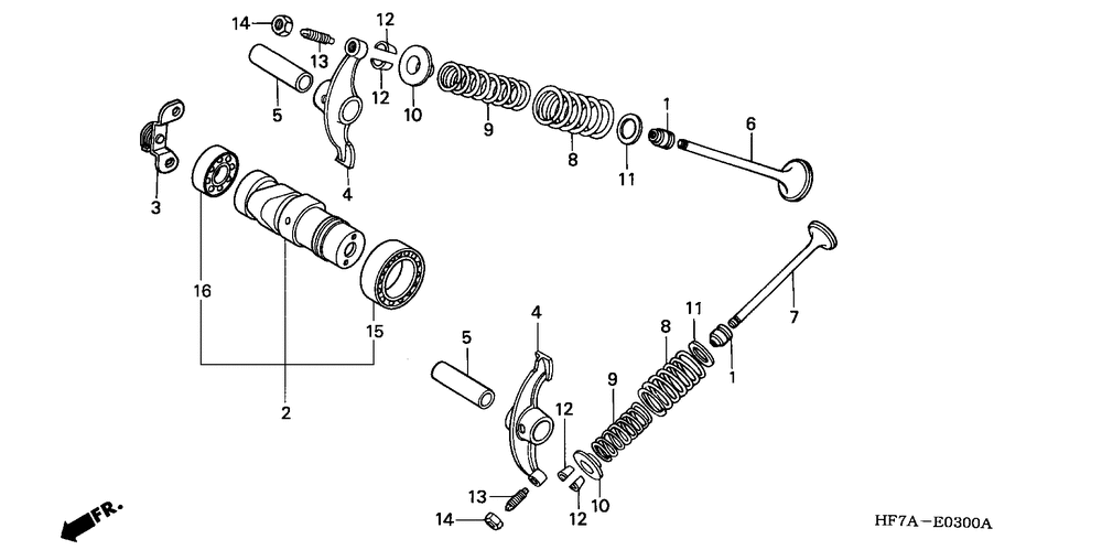 Camshaft & valve