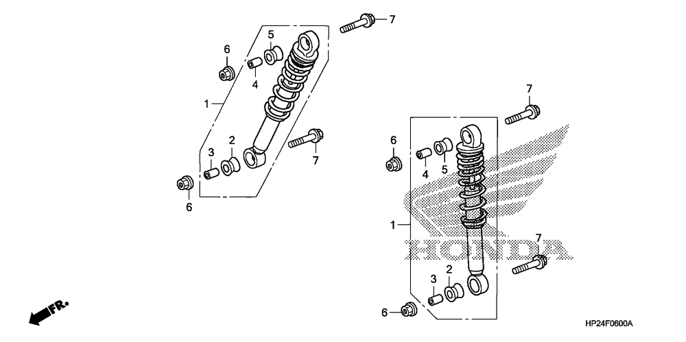 Front shock absorber