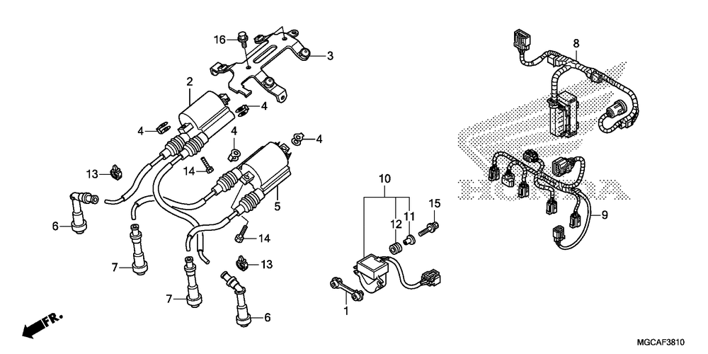 Sub harness & ignition coil