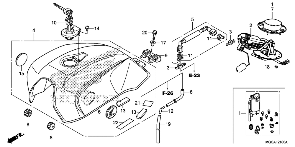 Fuel tank & fuel pump