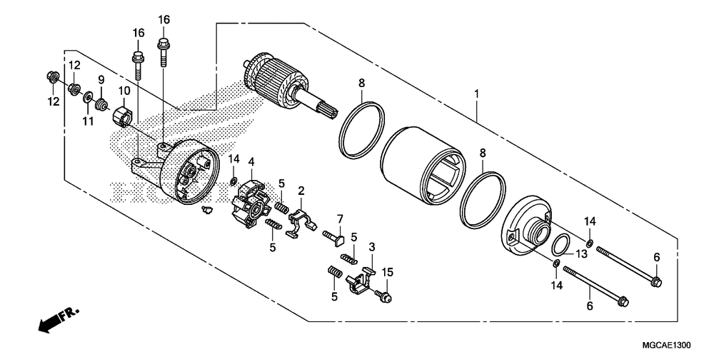 Starting motor