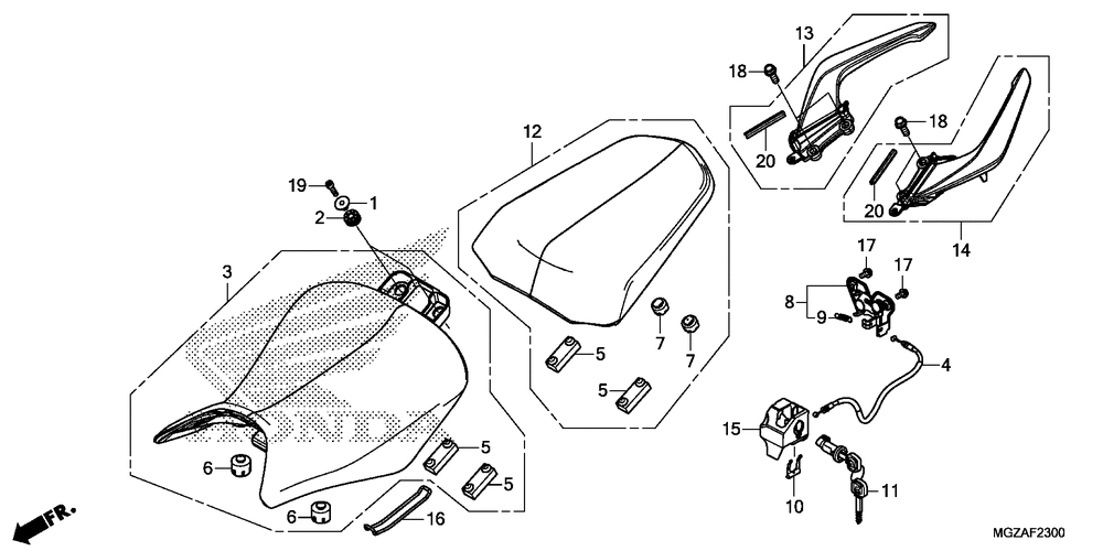 Seat & rear grip