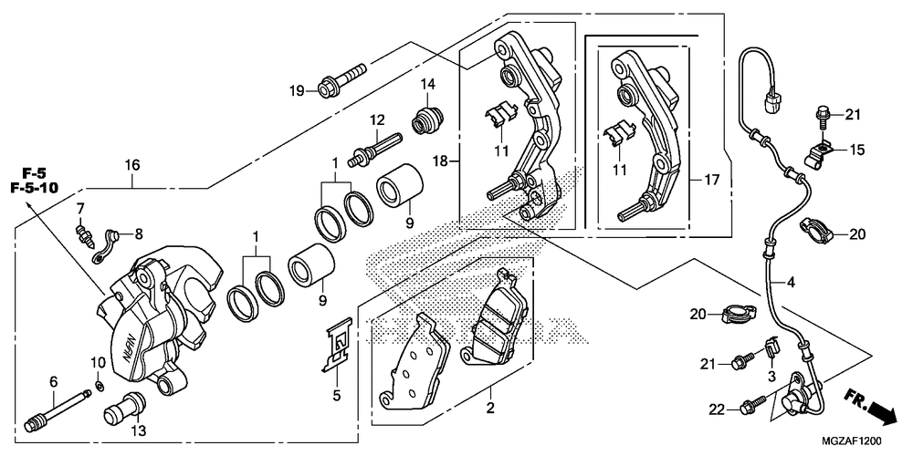 Front brake caliper