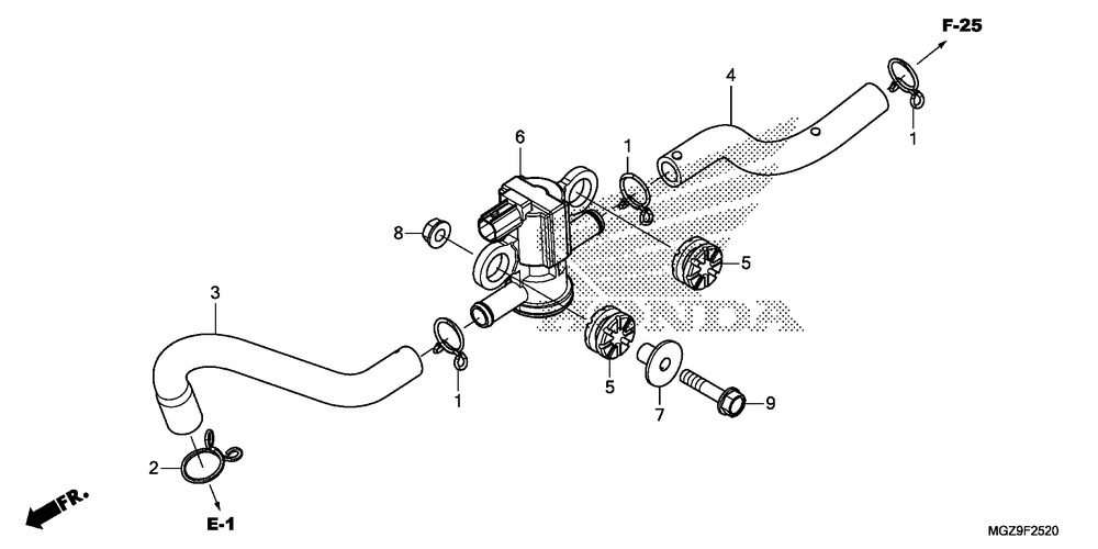 Air injection solenoidvalve