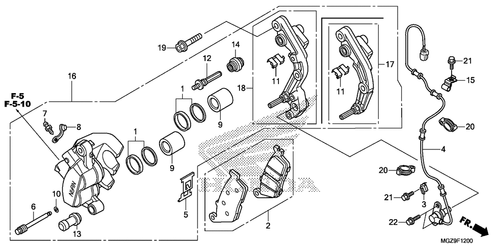 Front brake caliper