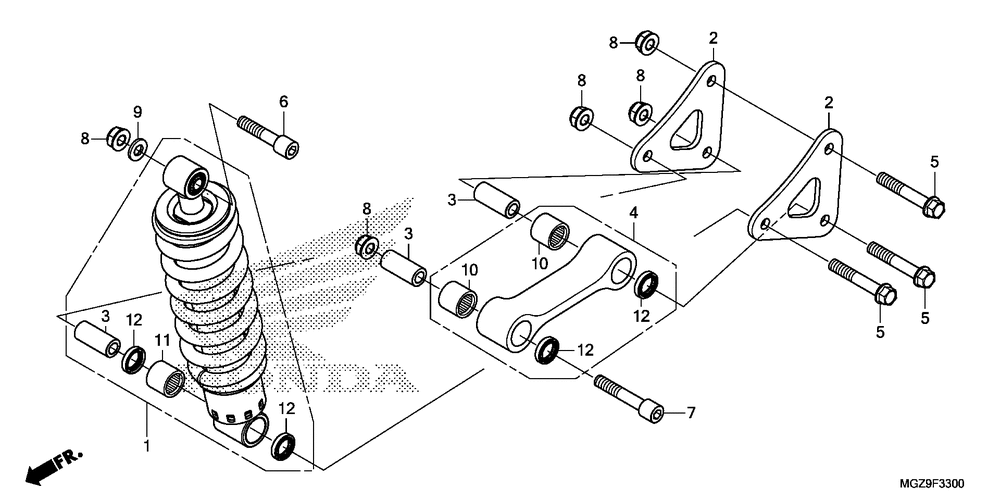 Rear shock absorber