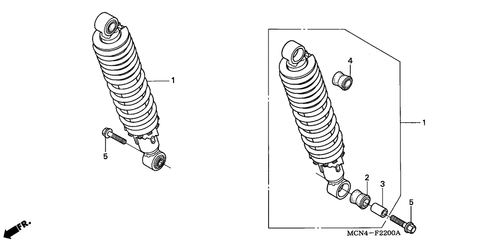 Rear shock absorber