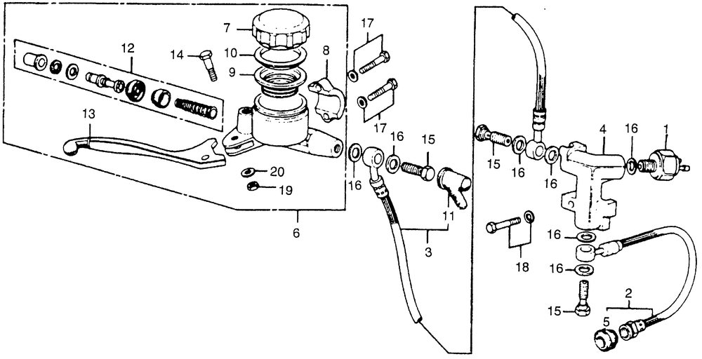 Front brake master cyl. 77