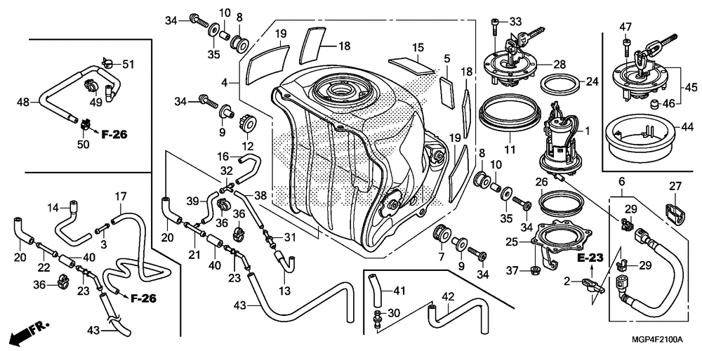 Fuel tank & fuel pump