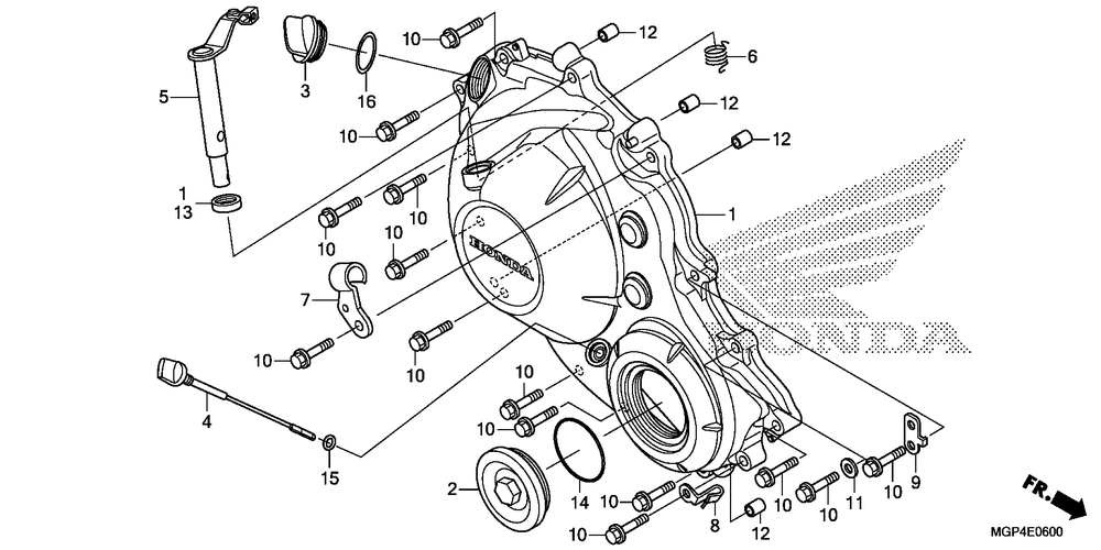 Right crankcase cover