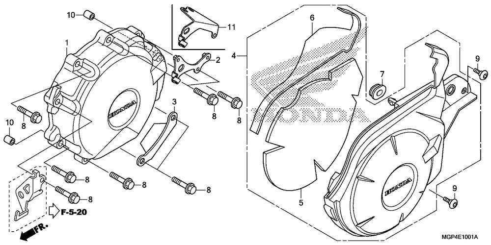 Alternator cover(2)