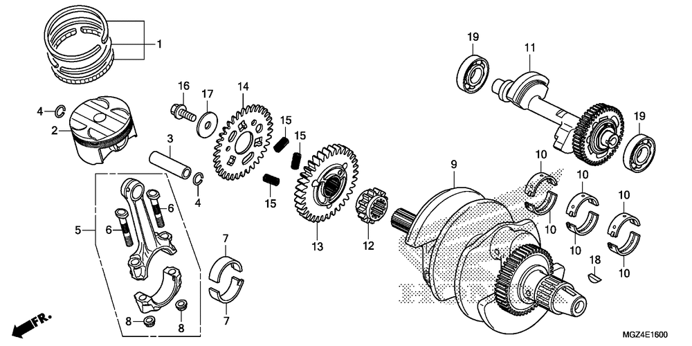 Crankshaft & piston