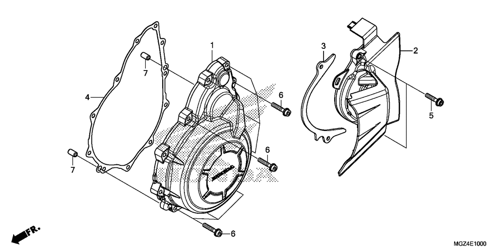 Alternator cover