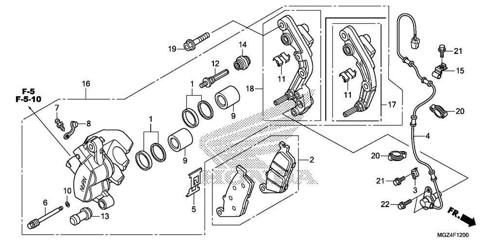 Front brake caliper