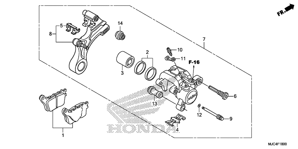 Rear brake caliper(cbr600rr)