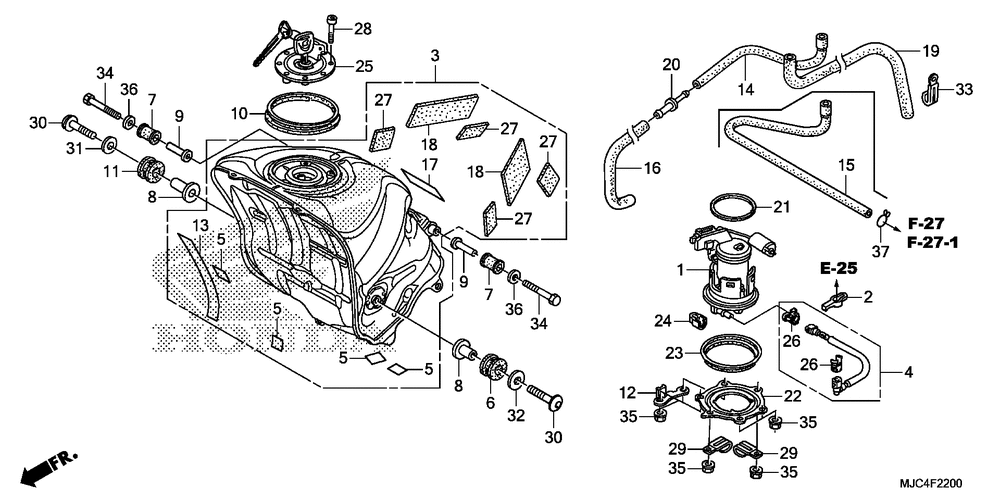 Fuel tank & fuel pump