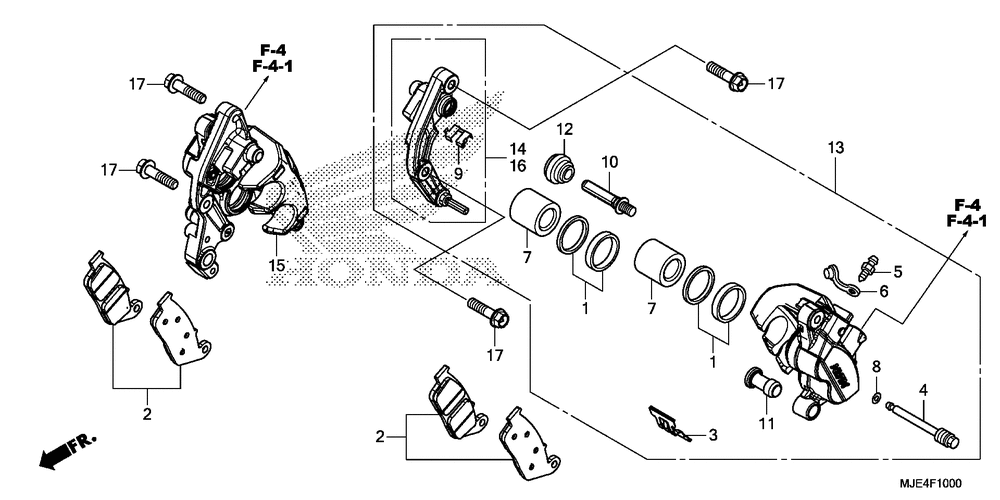 Front brake caliper