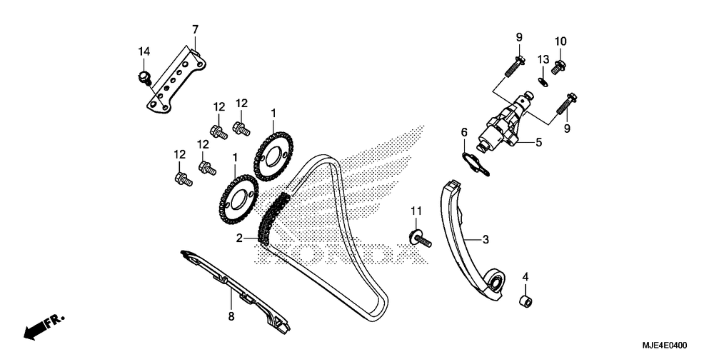 Cam chain & tensioner