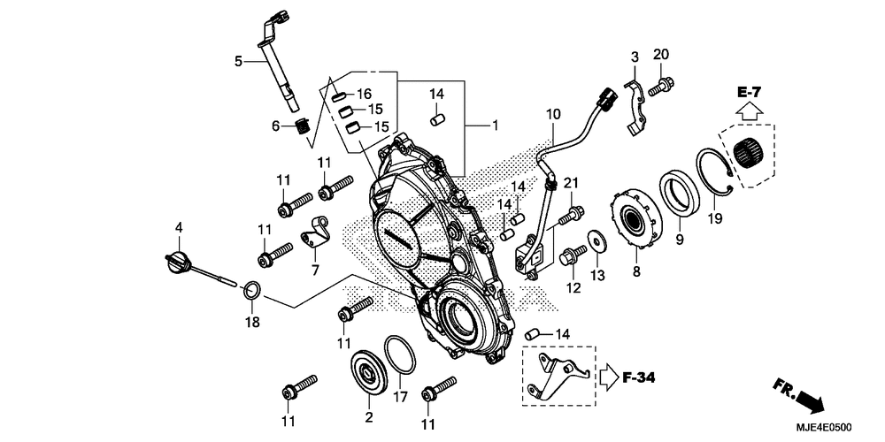 Right crankcase cover