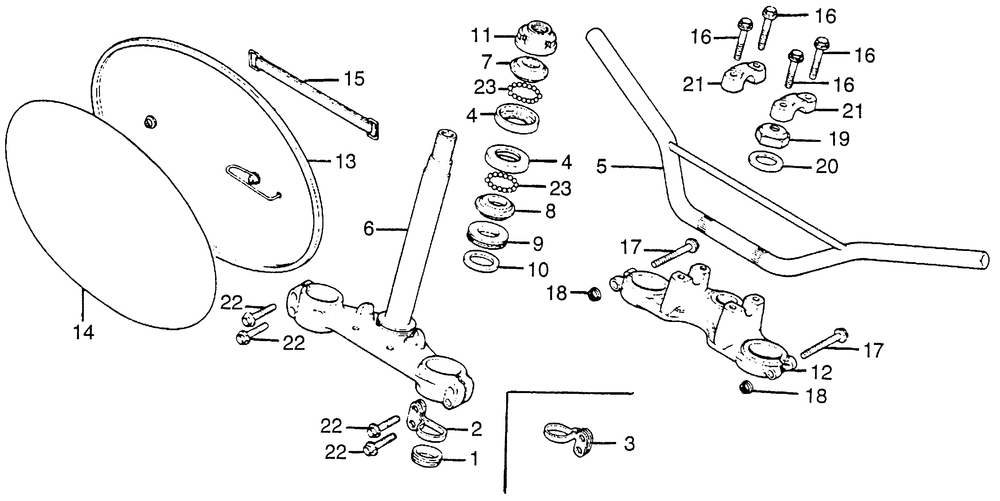 Handlebar & stem & top bridge