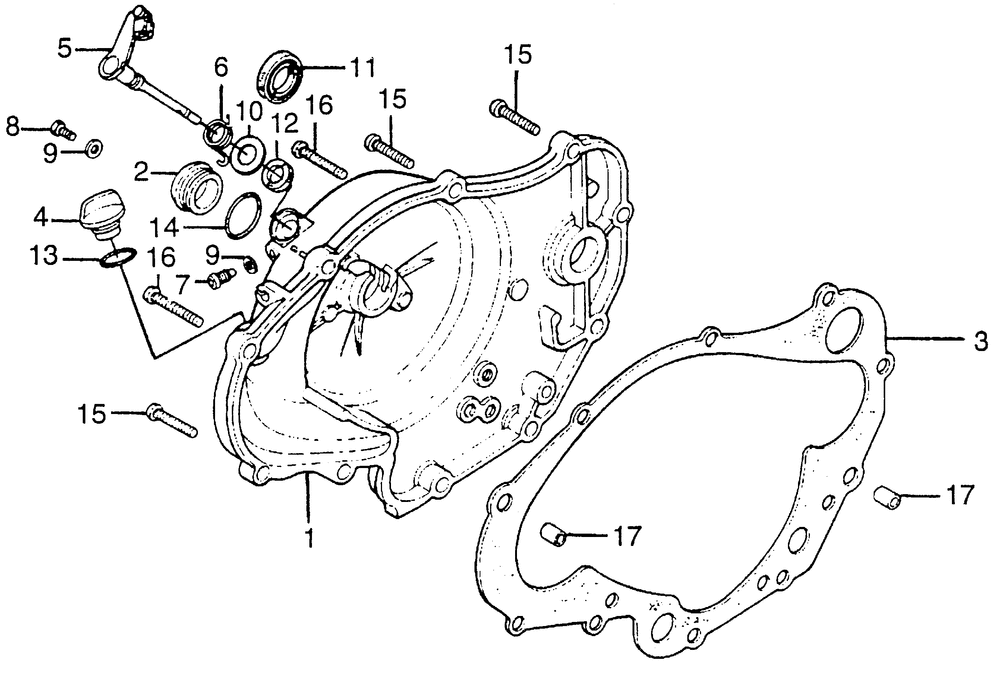 Right crankcase cover