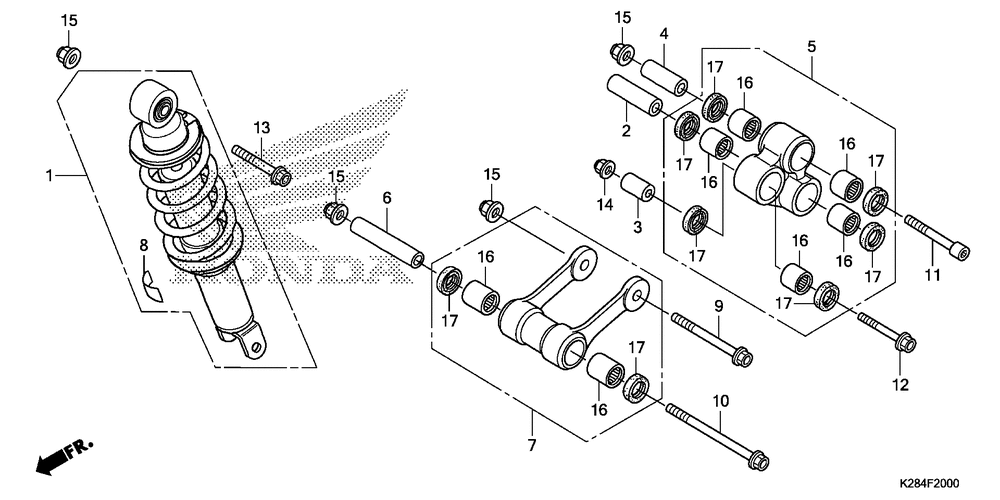 Rear shock absorber