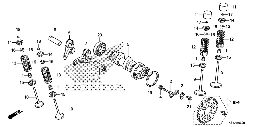 Camshaft & valve