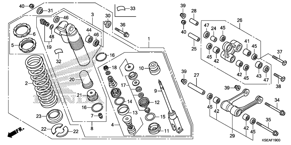 Rear shock absorber