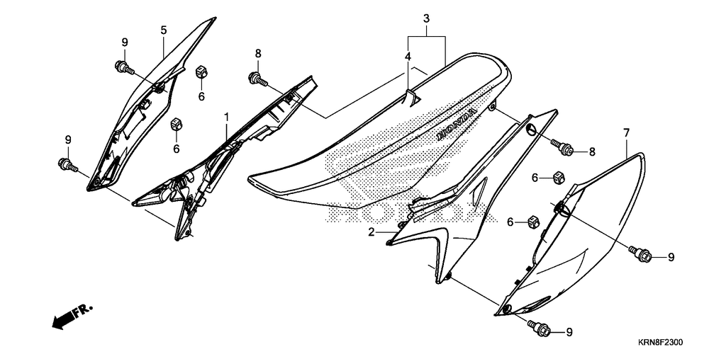 Seat & side cover