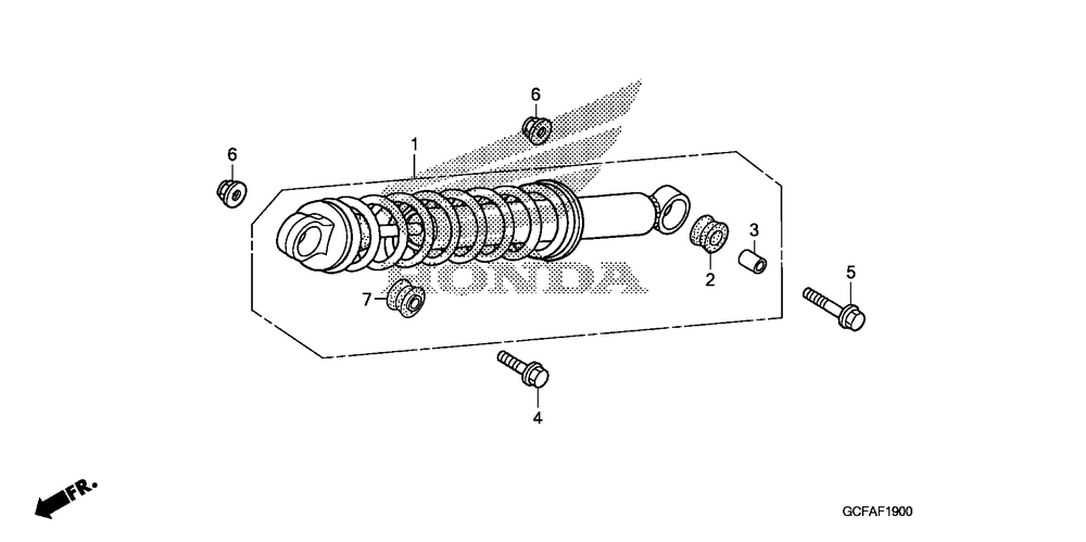 Rear shock absorber