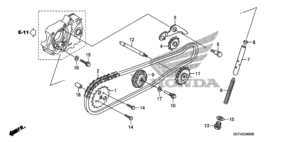 Cam chain & tensioner