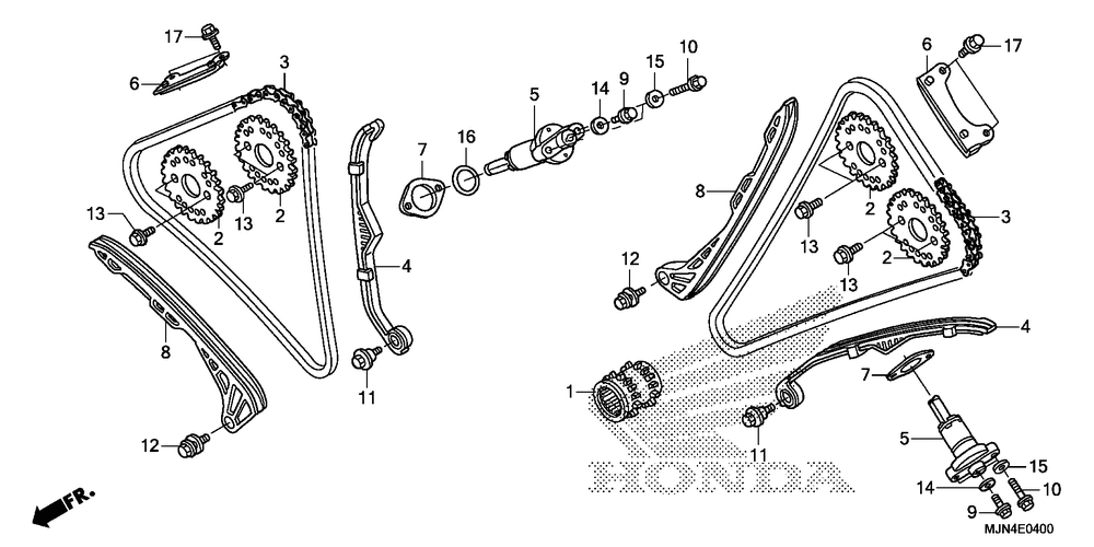 Cam chain & tensioner