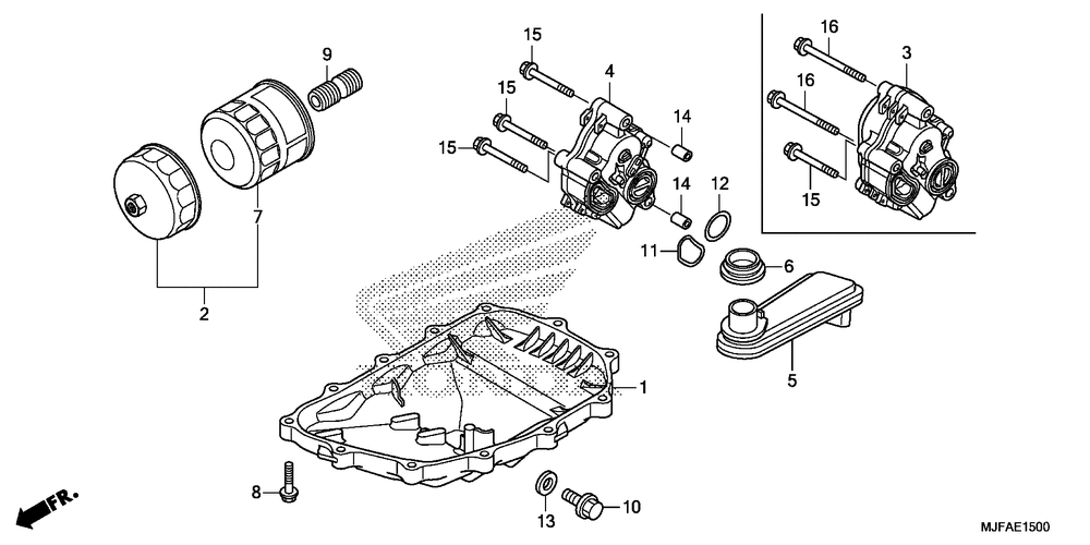 Oil pan & oil pump