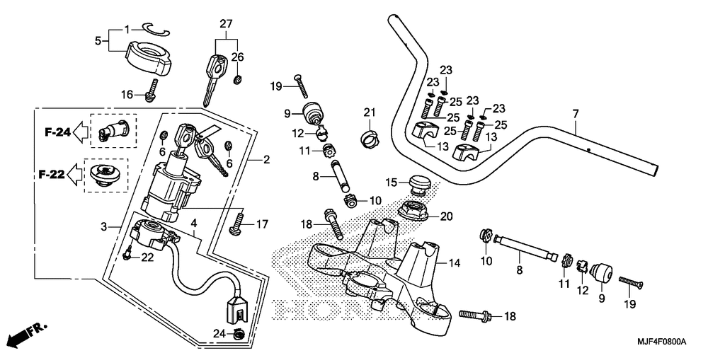 Handlebar & top bridge