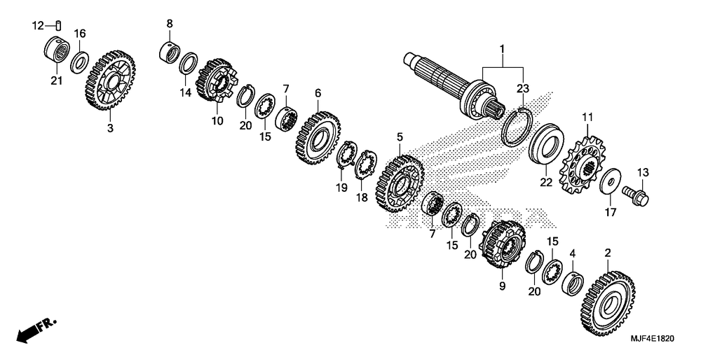 Transmission (ctx700nd)(countershaft)