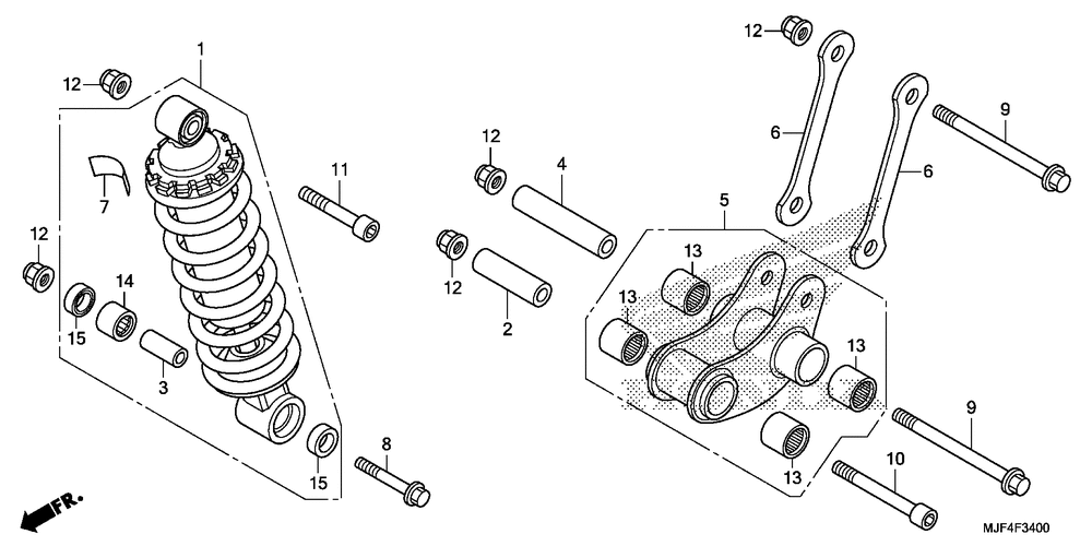 Rear shock absorber