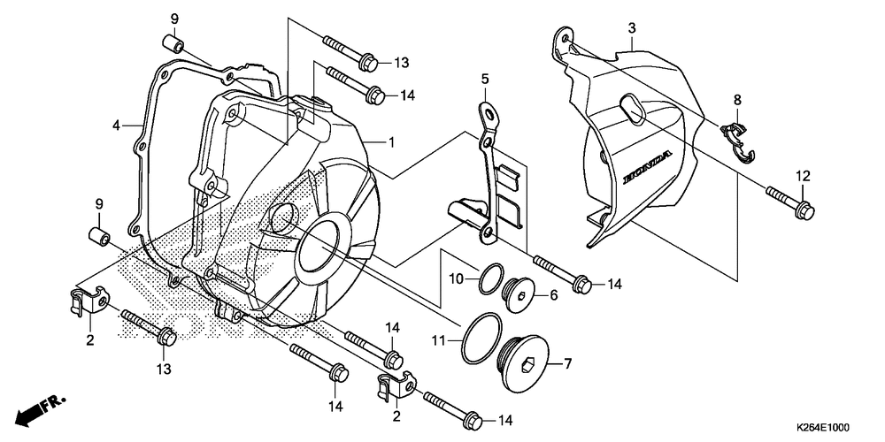 Left crankcase cover