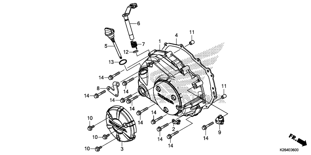 Right crankcase cover