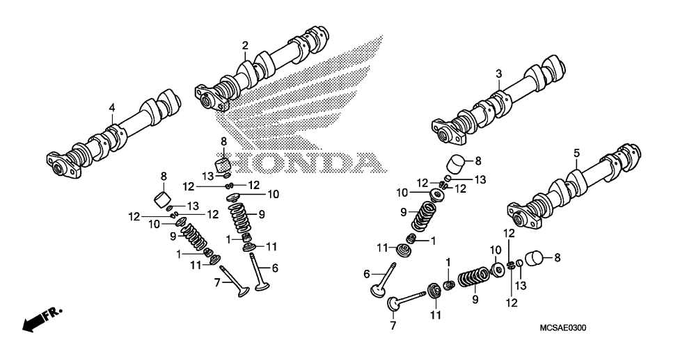 Camshaft & valve