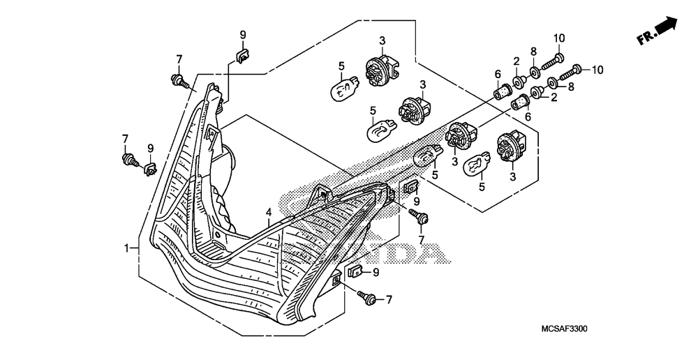 Rear combination light