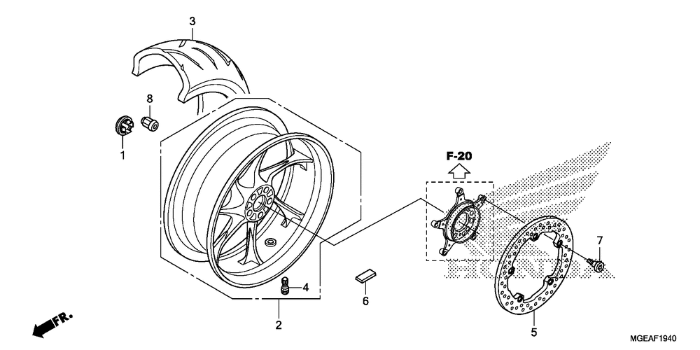 Rear wheel