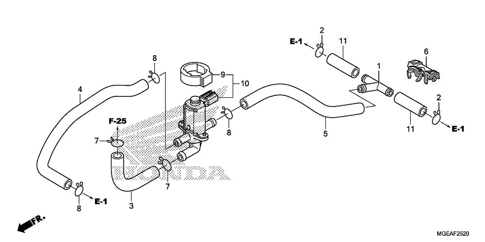 Air injection controlvalve