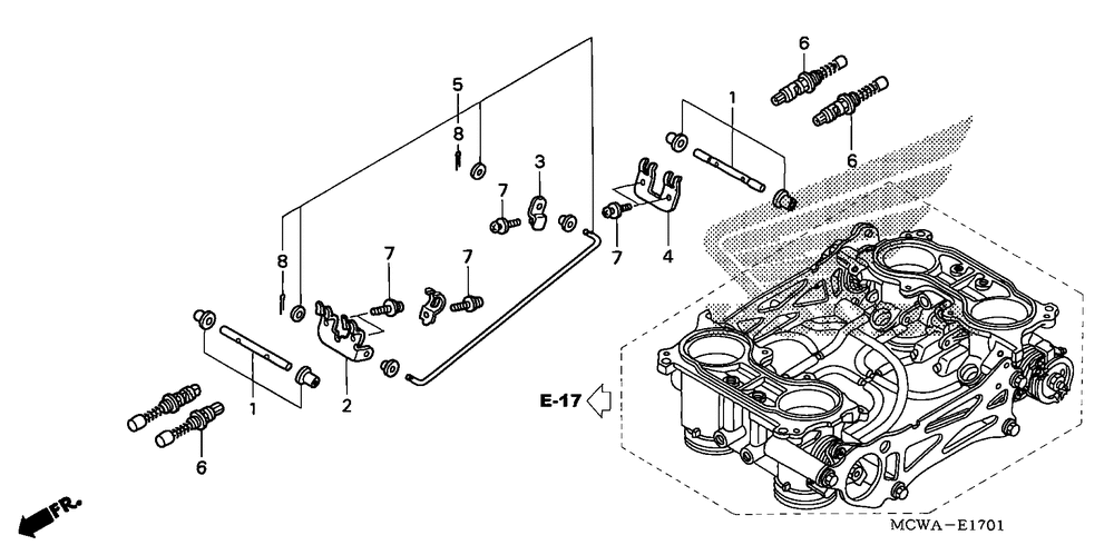 Throttle body (component parts)