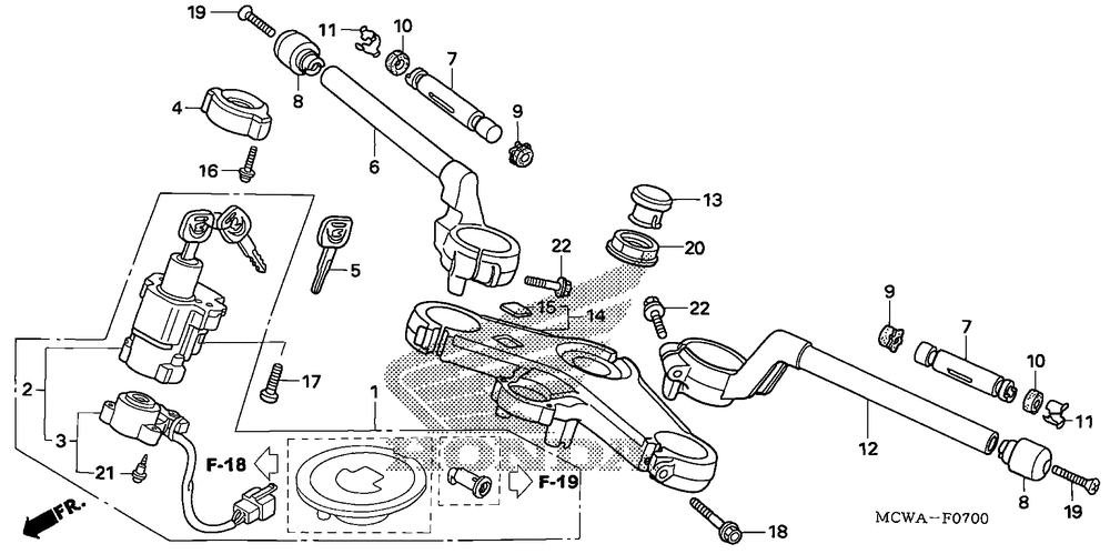 Handlebar & top bridge