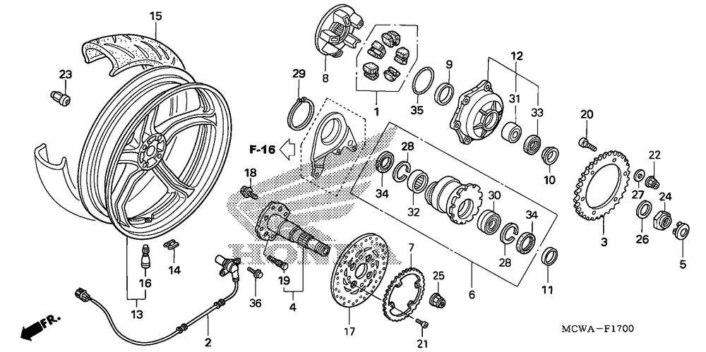 Rear wheel